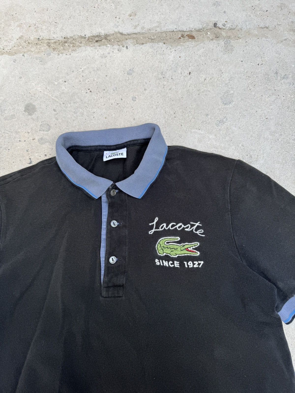 Lacoste VINTAGE RARE LACOSTE BIG LOGO POLO TEE Size US M / EU 48-50 / 2 - 6 Thumbnail
