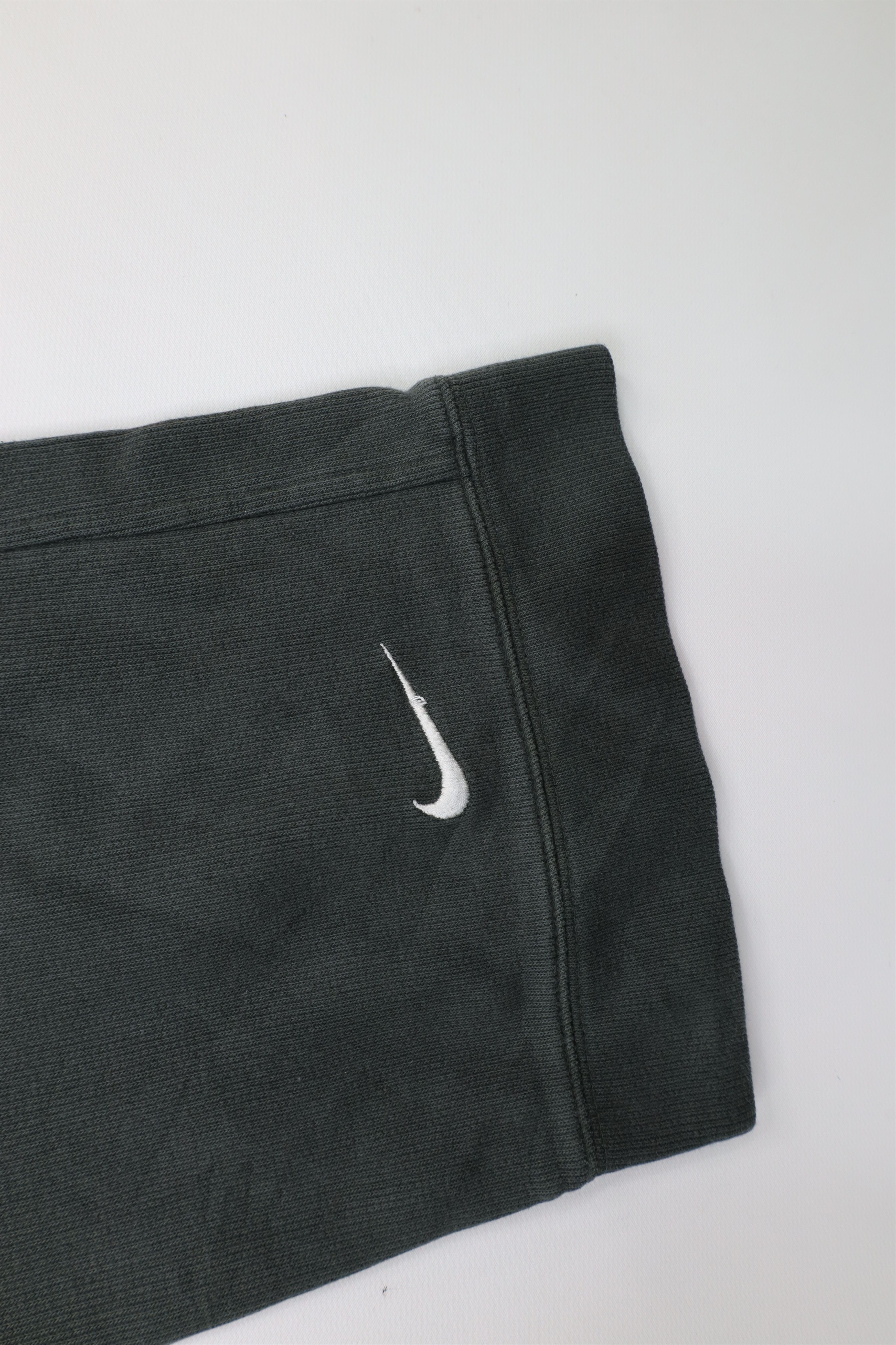 Nike × Vintage Vintage Nike Mini Swoosh Flared Capris Sweatpants Green Size 22" - 4 Thumbnail