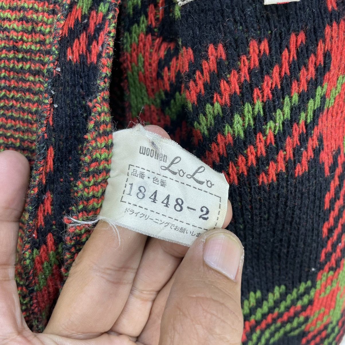 Japanese Brand Vintage Woolen Lolo Belted Jacket Size M / US 6-8 / IT 42-44 - 9 Thumbnail