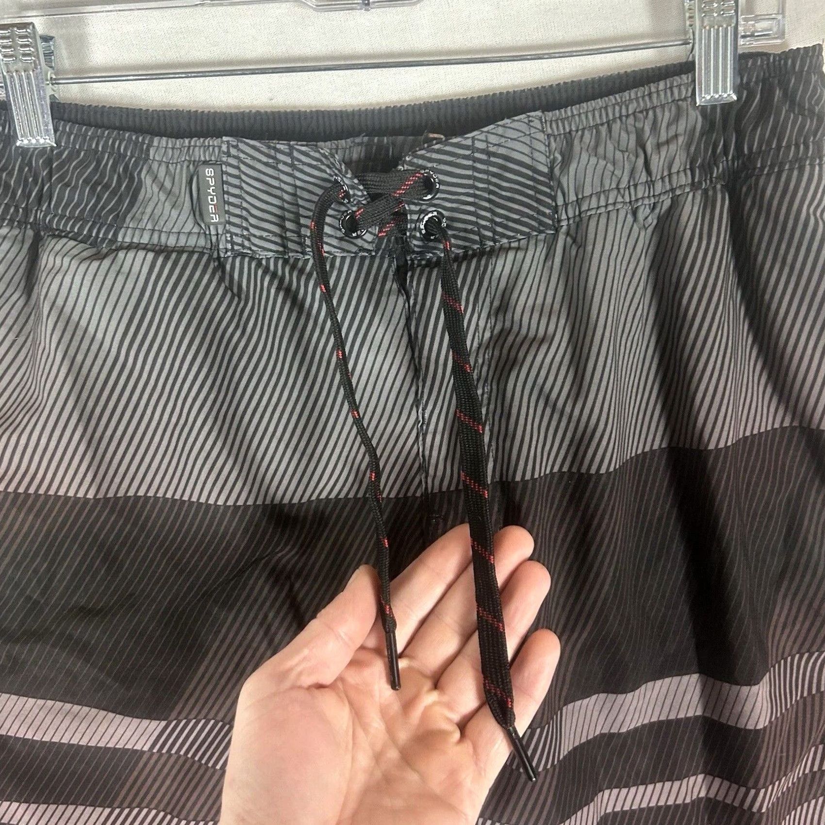 Spyder Spyder Athletic Swim Trunks Mens Large Gray Lined Board Shorts Surf Pockets Size US 33 - 4 Thumbnail