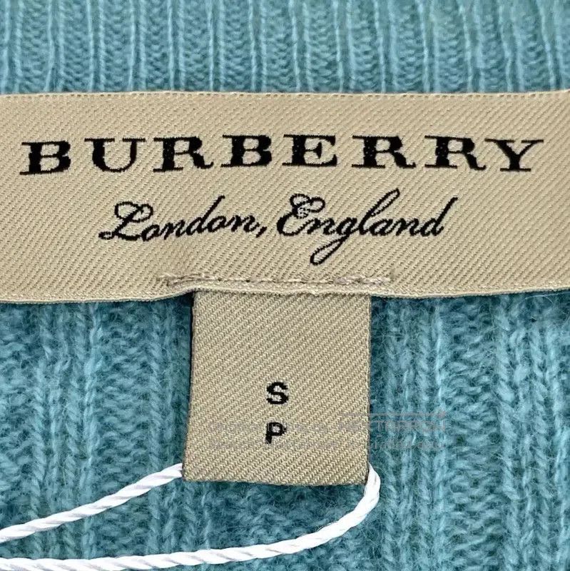 Burberry Burberry Blue Cashmere Knit Sweater for Women. Size S / US 4 / IT 40 - 5 Thumbnail