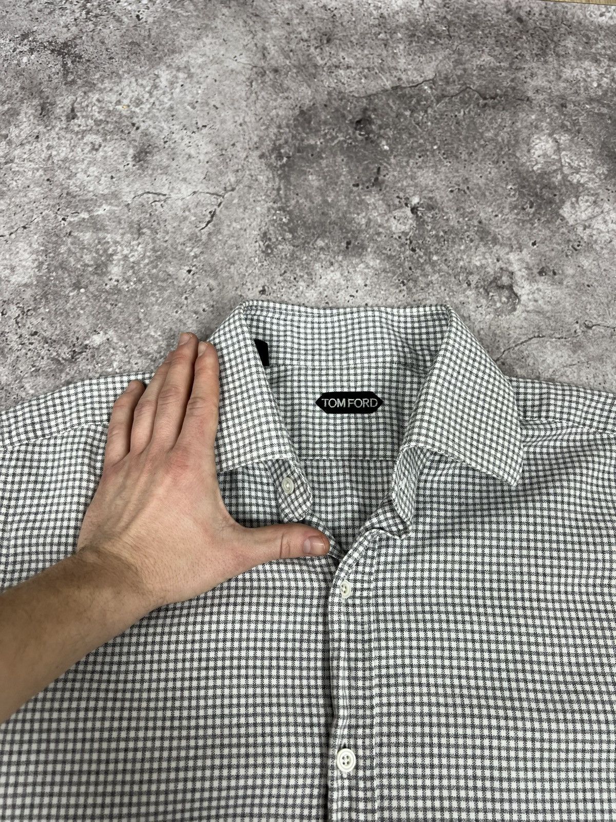 Tom Ford Tom Ford Check Cotton Shirt Button Up Overshirt Long Sleeve Size US XL / EU 56 / 4 - 9 Thumbnail