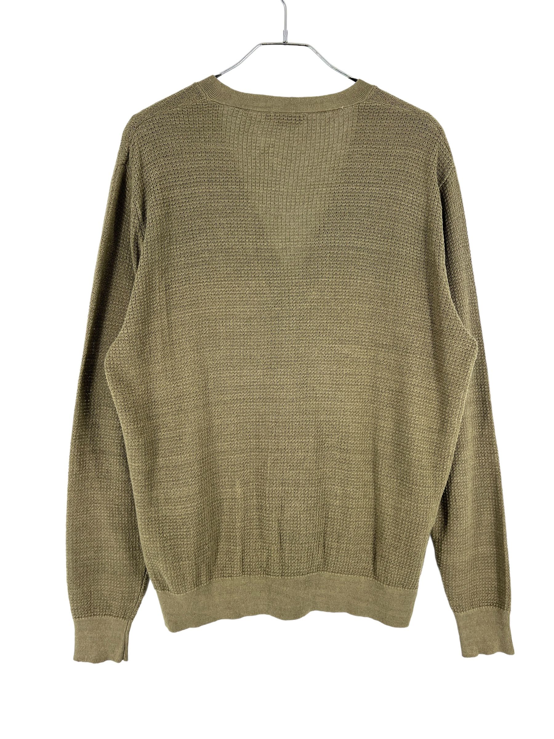 Suitsupply SUITSUPPLY 100% Linen Front Button Knitted Sweater Size XL Size US XL / EU 56 / 4 - 2 Thumbnail