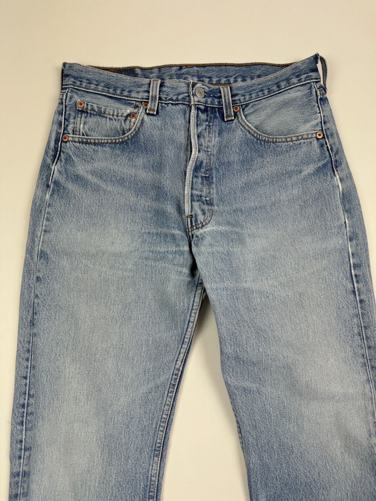 Levi's 1990’s Vintage Levi’s 501 Repaired Washed Denim Jeans USA Size US 31 - 5 Thumbnail