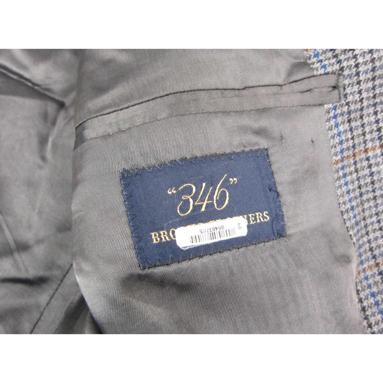 Brooks Brothers Brooks Brothers Jacket Blazer Mens 42S Gray Wool Tweed Notch Long 2-Button 100% Wool 80s 90s City Classic Suit Coat Bag/Dress code? Size 42R - 6 Thumbnail