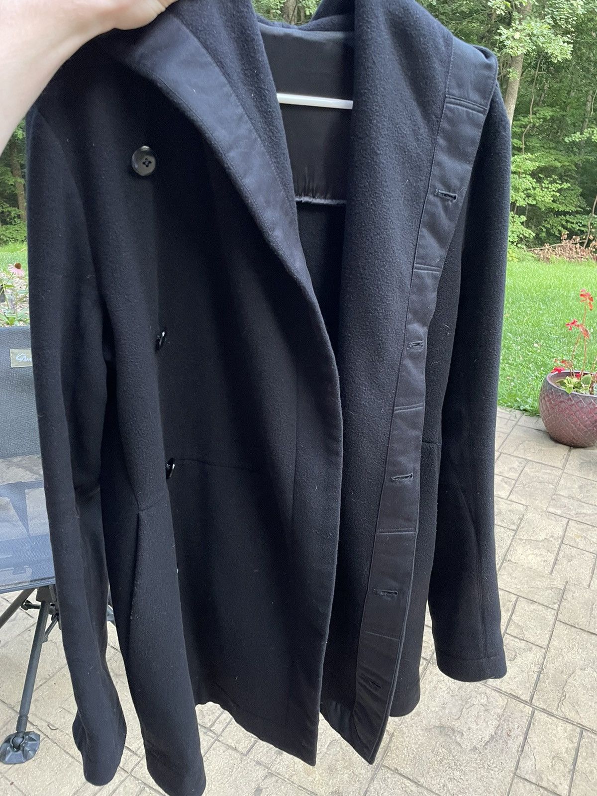 Rick Owens Rick Owens Drkshdw Coat Jacket Hooded Black Size US M / EU 48-50 / 2 - 13 Thumbnail