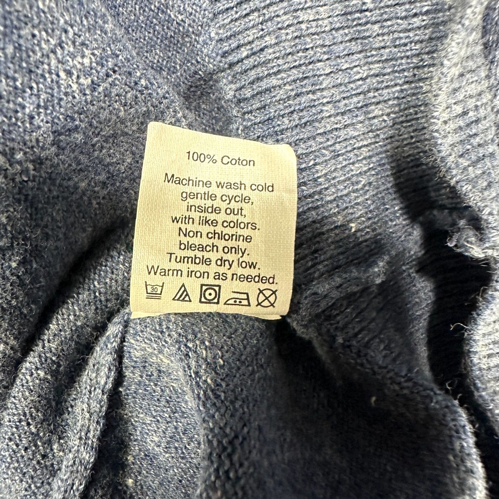 J.Crew J.CREW Sweater Mens Large Blue Heathered Cotton Crew Neck Long Sleeve Pullover Size US L / EU 52-54 / 3 - 6 Thumbnail