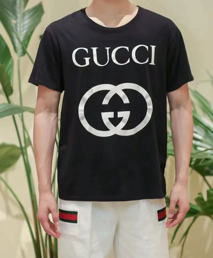 Gucci Gucci Black double G short sleeves 2501-Nextarrow Size US S / EU 44-46 / 1 - 5 Thumbnail