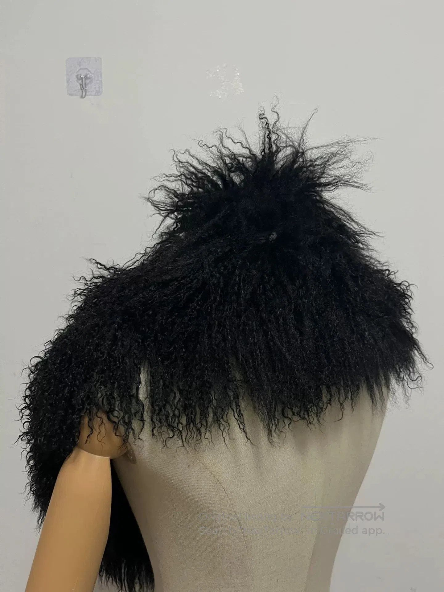 Alice Auaa Black Fur Collar Accessory.