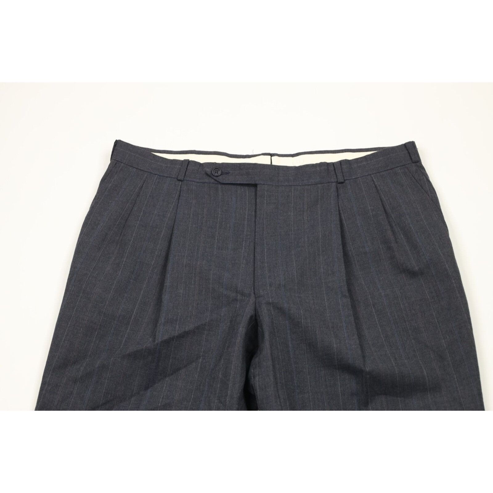 Vintage Vintage 70s Streetwear Wool Striped Bell Bottoms Pants Size US 38 / EU 54 - 2 Thumbnail
