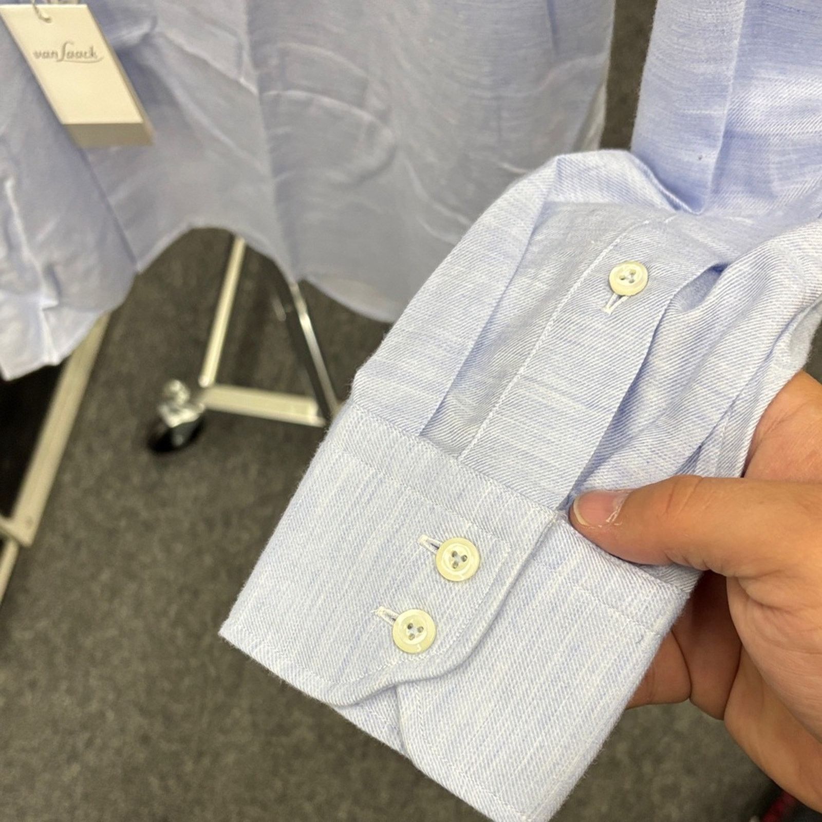 Other NWT Van Laack Royal Men's Classic Blue Dress Shirt Size M Size US M / EU 48-50 / 2 - 7 Thumbnail