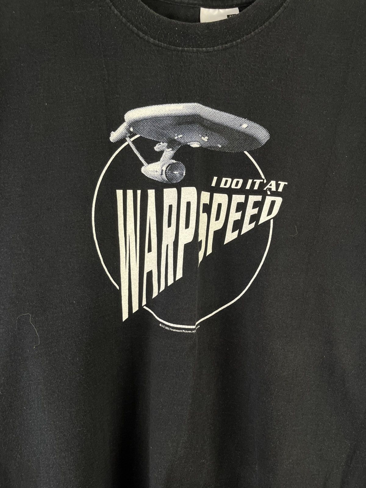 Vintage Star Trek Warp Speed Vintage 00’s Rare Tee Shirt Size US XL / EU 56 / 4 - 5 Thumbnail
