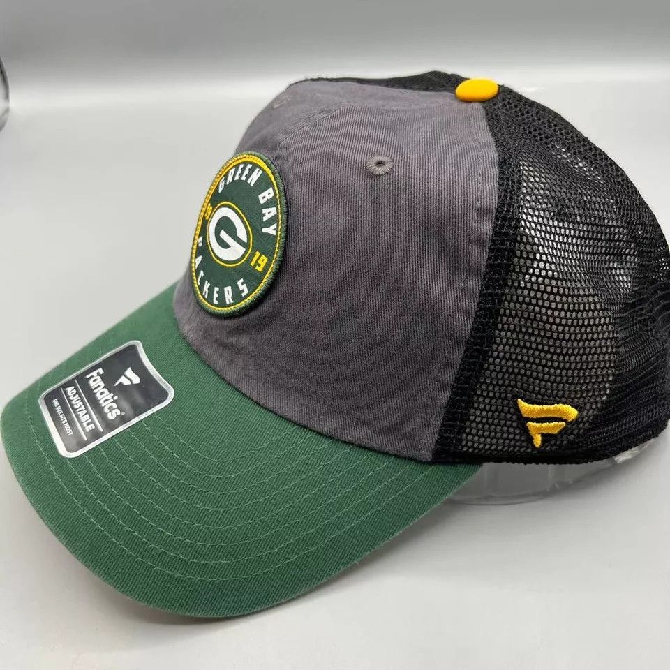 Other Green Bay Packers Trucker Hat Men Fanatics NFL Snap Back Cap Size ONE SIZE - 2 Thumbnail