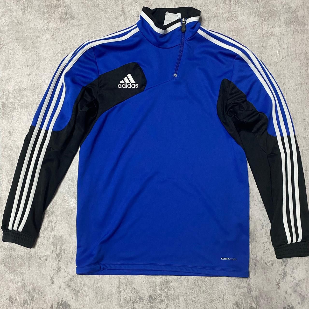 Adidas Blue Adidas quarter zip sweatshirt Size US M / EU 48-50 / 2 - 1 Thumbnail