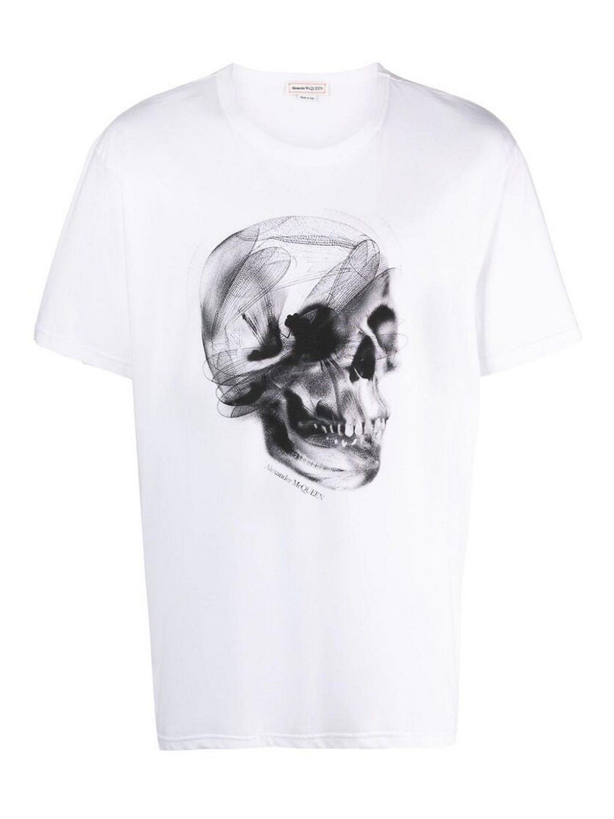 Alexander McQueen o1y1024 T-Shirt In White Size US L / EU 52-54 / 3 - 1 Thumbnail