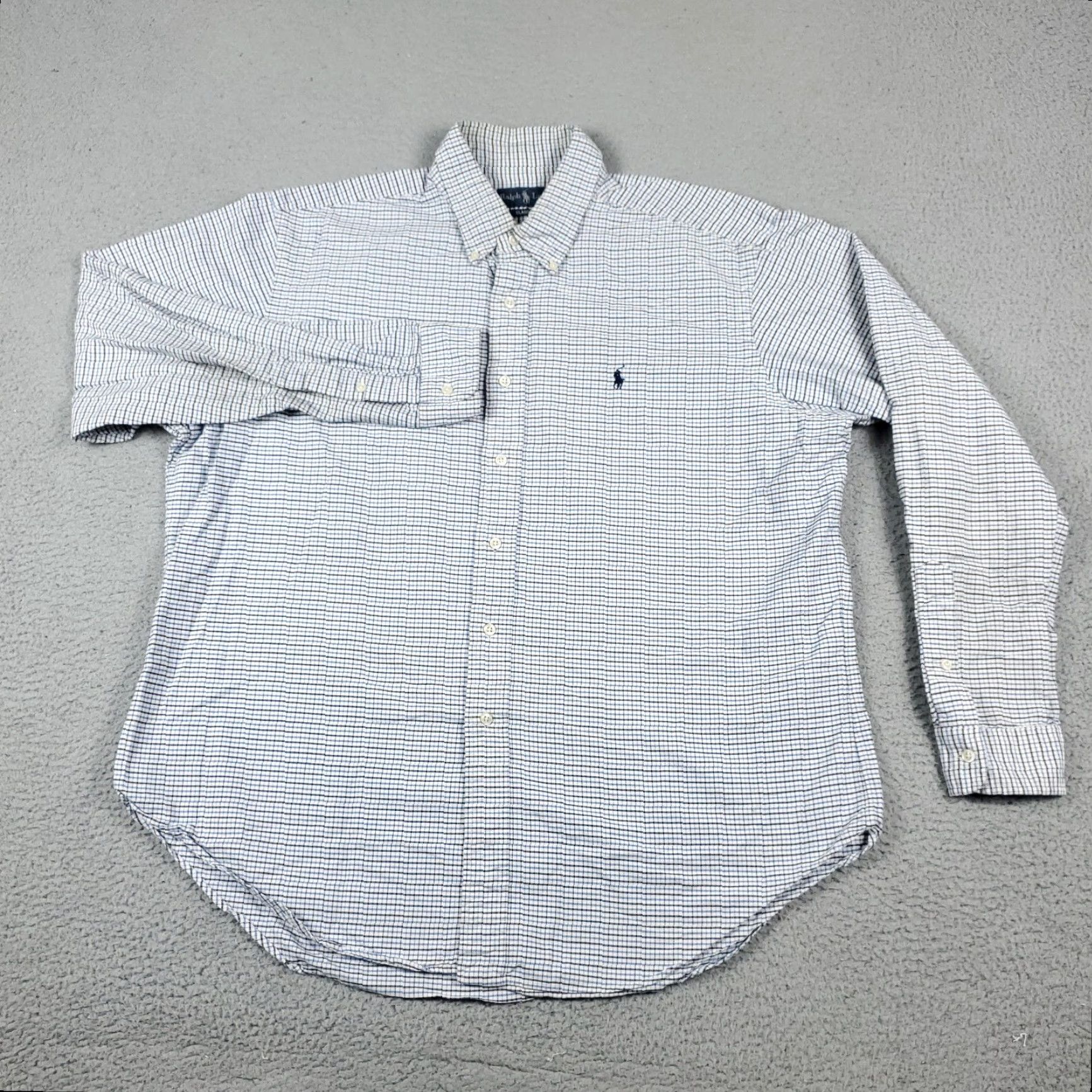 Ralph Lauren Ralph Lauren Classic Fit Blue Check Button-Up Shirt XL Mens Stained Size US XL / EU 56 / 4 - 3 Thumbnail