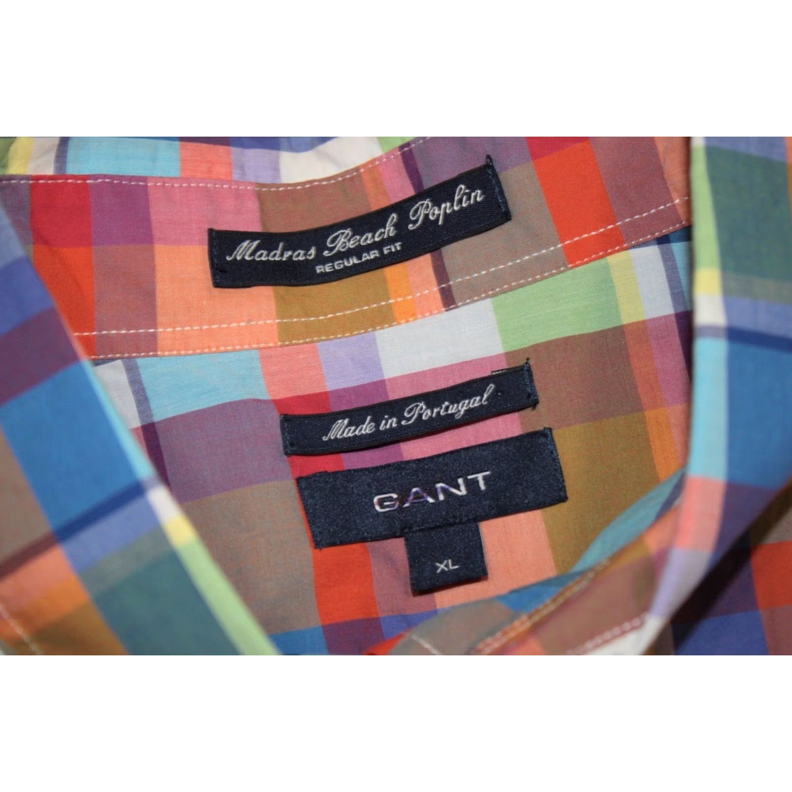 Gant GANT Madras Beach Poplin Shirt check regular fit XL Mens Size US XL / EU 56 / 4 - 5 Thumbnail