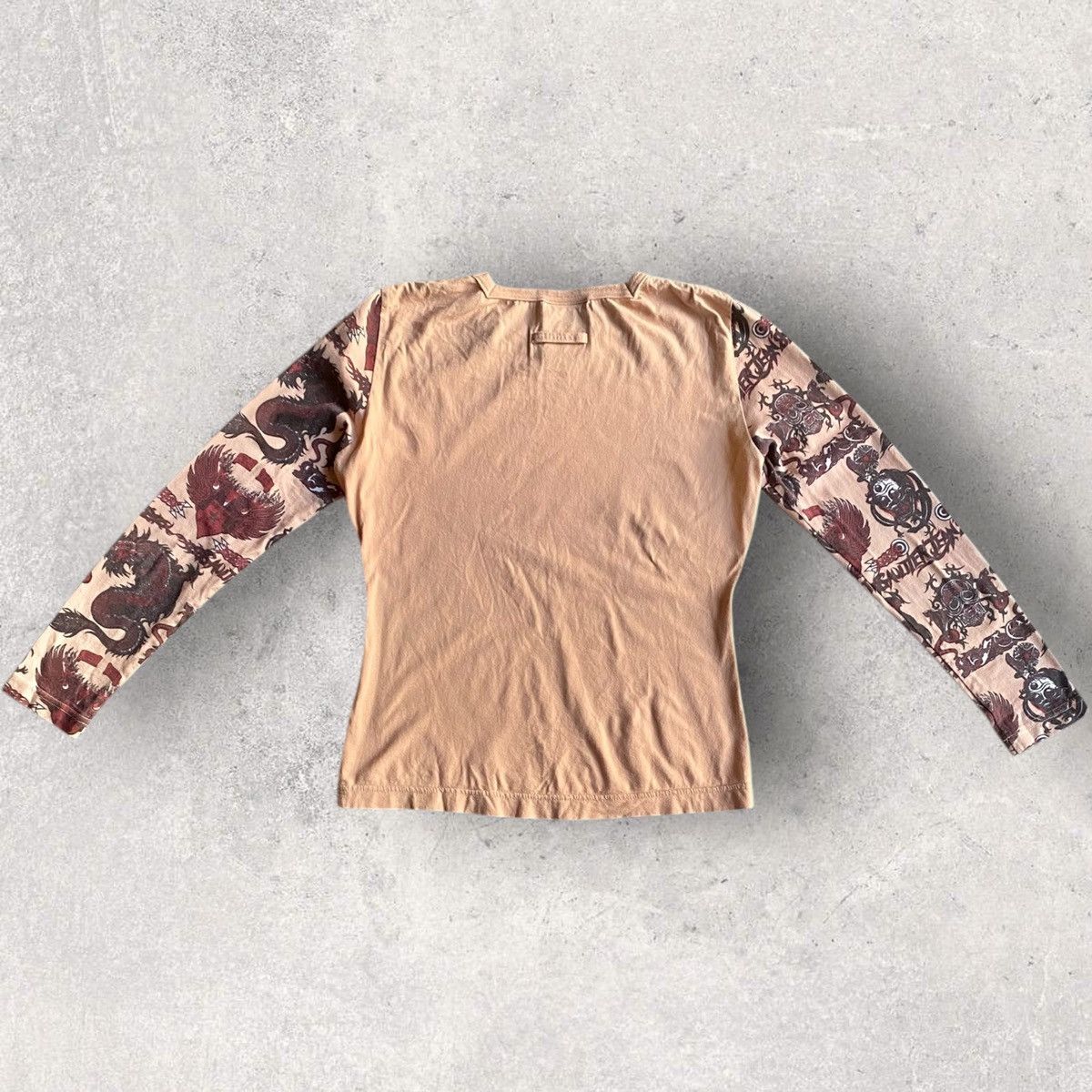 Jean Paul Gaultier Dragon Tribal Sleeve Square Neck L/S Size M / US 6-8 / IT 42-44 - 7 Thumbnail