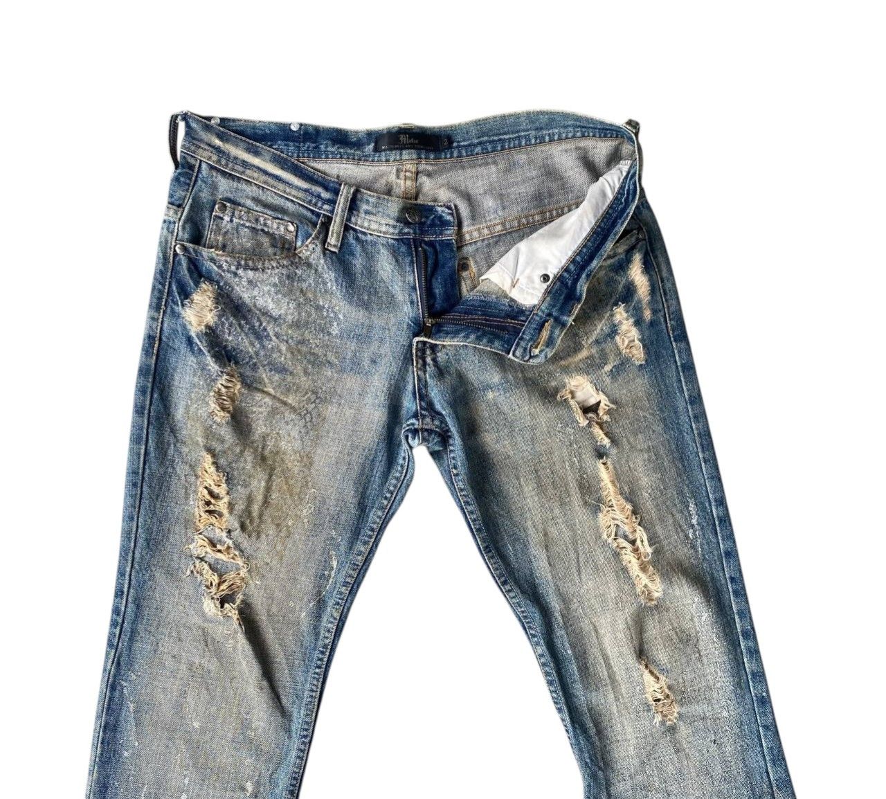 Japanese Brand FLARE Midas Japan "Gimmick" Distressed Grunge Cyber Punk Size US 29 - 8 Thumbnail