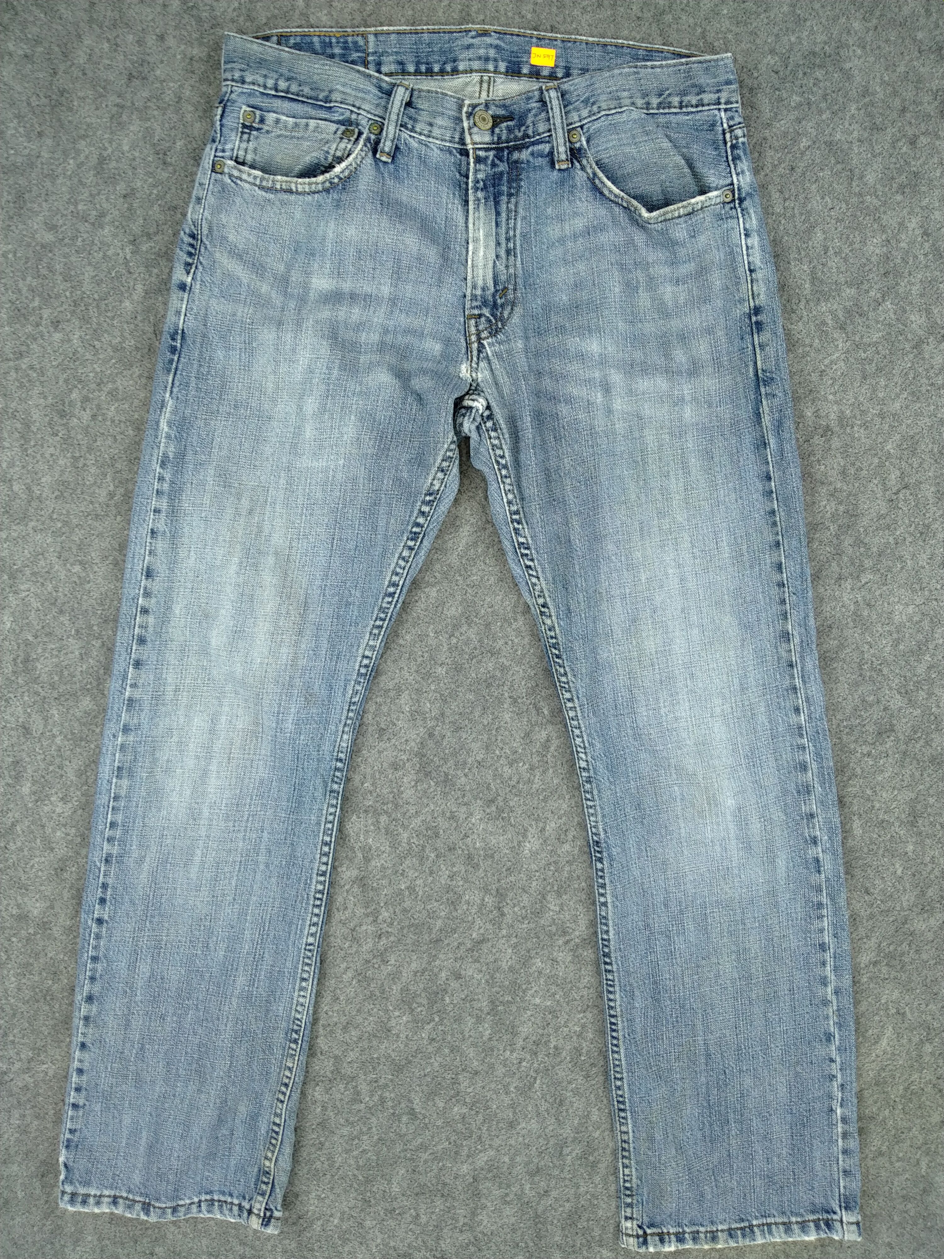 Japanese Brand Levi's 514 Faded Blue Denim 33x30.5 -JN597 Size US 33 - 1 Thumbnail