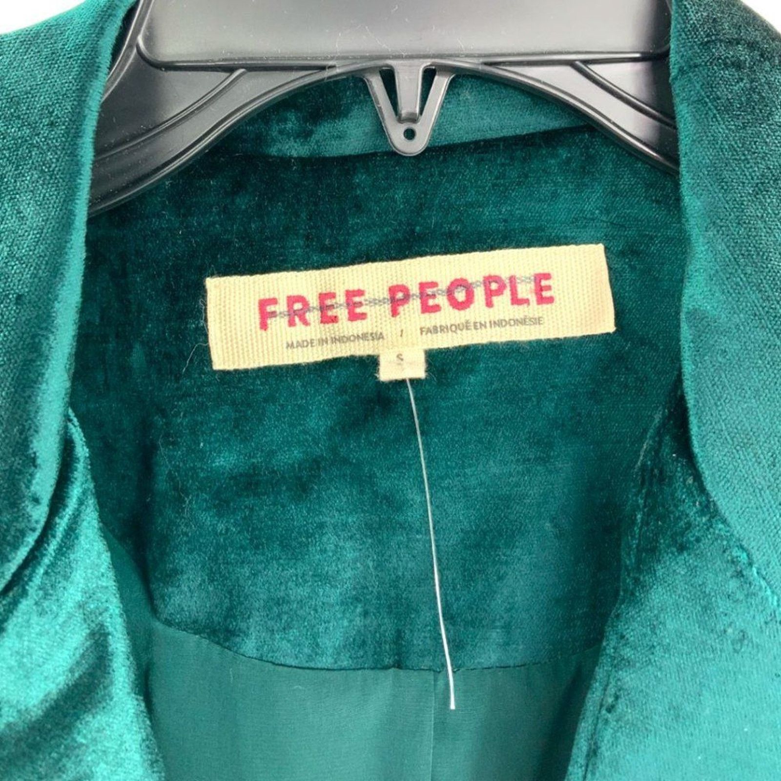 Free People Free People Velvet Ashby Double Breasted Blazer Jade Small Size S / US 4 / IT 40 - 6 Thumbnail