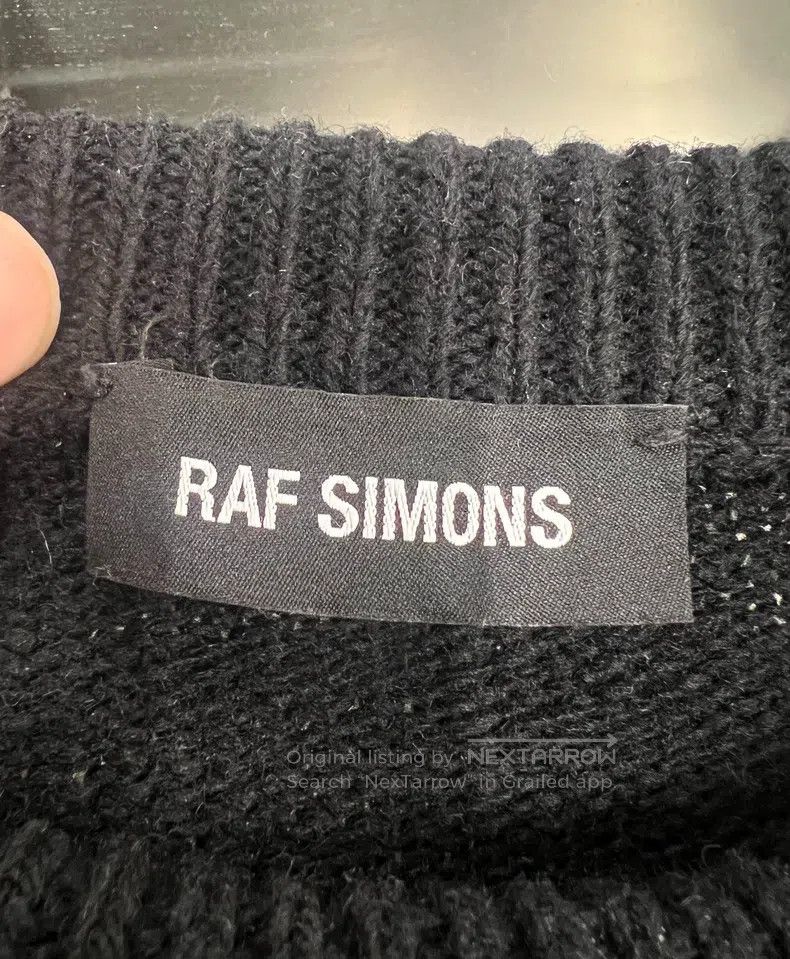 Raf Simons Raf Simons 19Aw blue velvet patch silhouette sweater Size US S / EU 44-46 / 1 - 5 Thumbnail