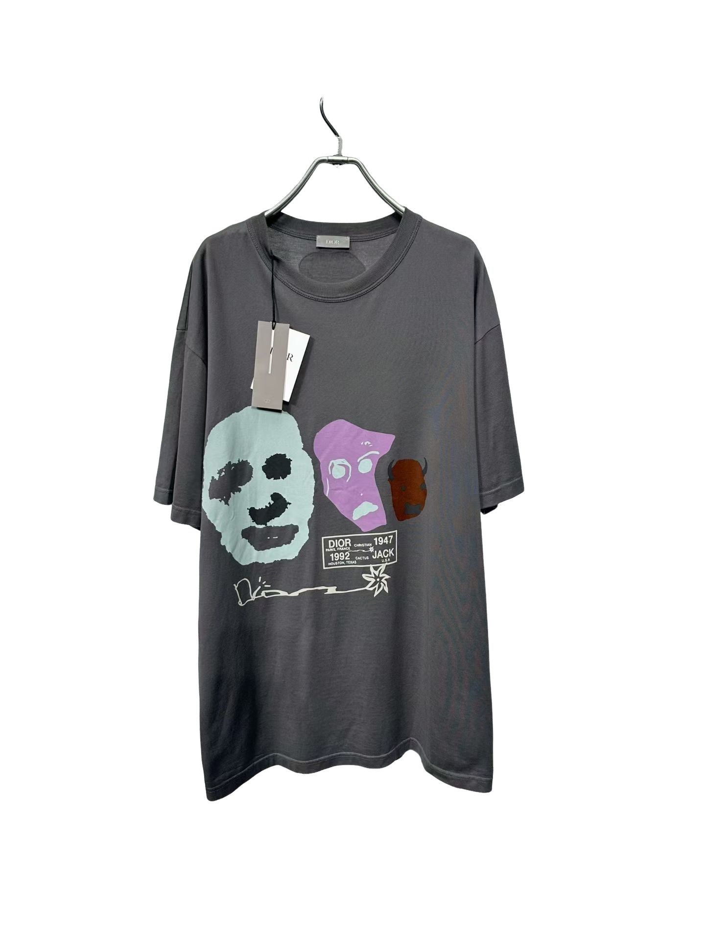 Dior Dior x Travis Scott Cactus Jack Print T-Shirt XL Size US XL / EU 56 / 4 - 1 Thumbnail