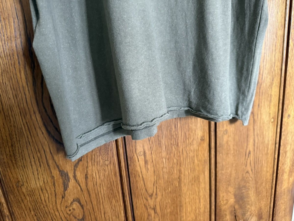 Saint Laurent Paris SS19 Saint Laurent Rive Gauche logo khaki T shirt grail Size US XL / EU 56 / 4 - 15 Thumbnail