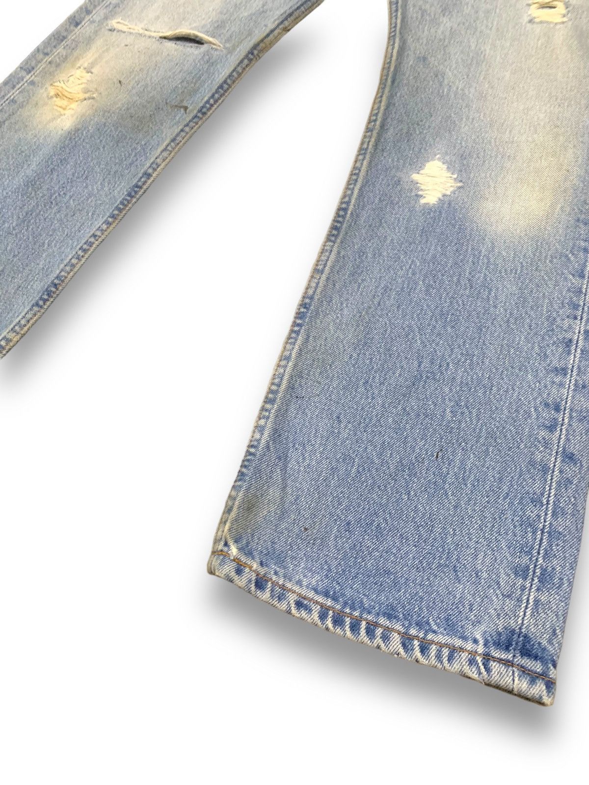 Levi's Vintage 90s Levis 501 Button Fly Mud Wash Distressed Jeans Size US 29 - 11 Thumbnail