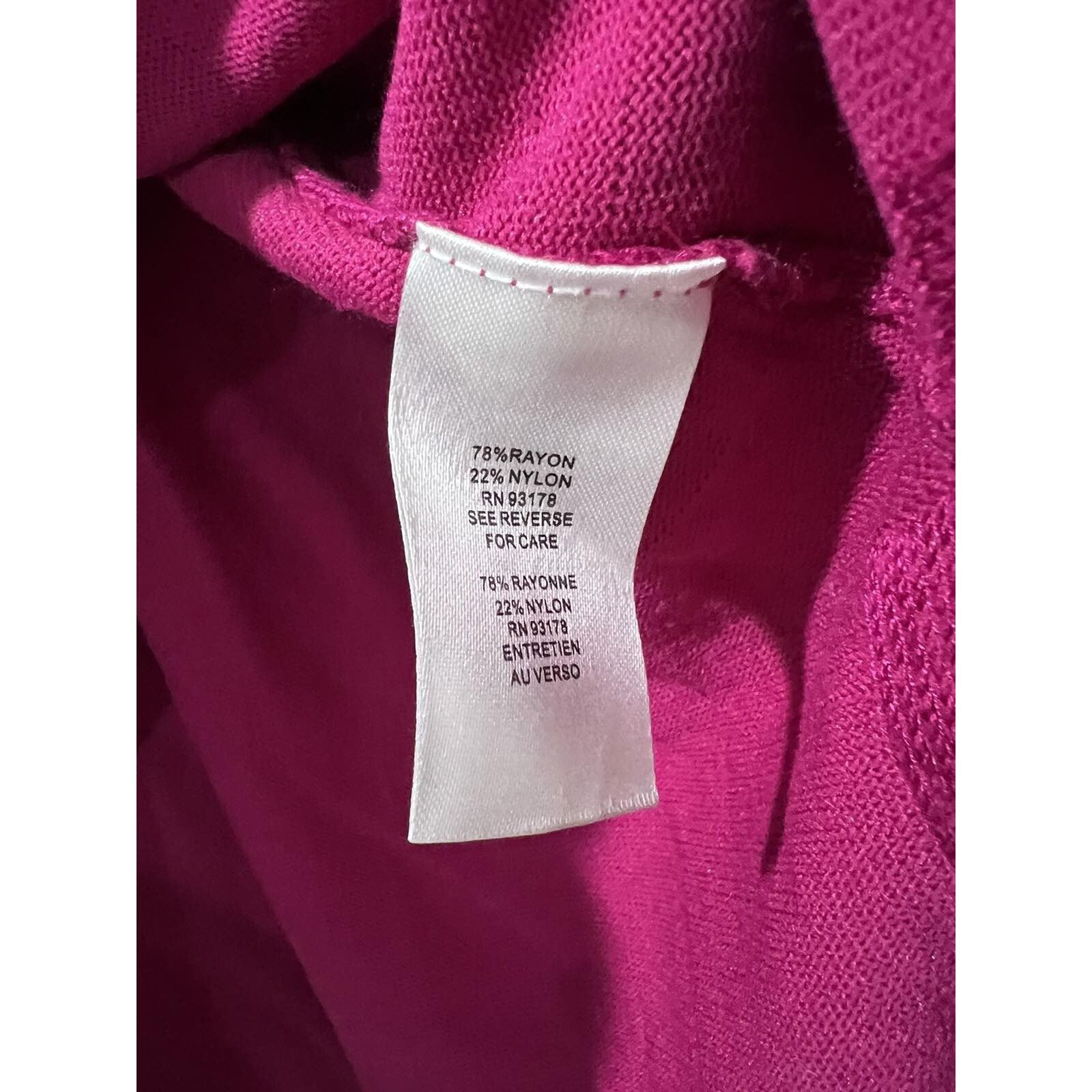& Other Stories Tahari Women's Sweater Rayon Blend Tunic Long 2X A001779 Size L / US 10 / IT 46 - 3 Thumbnail