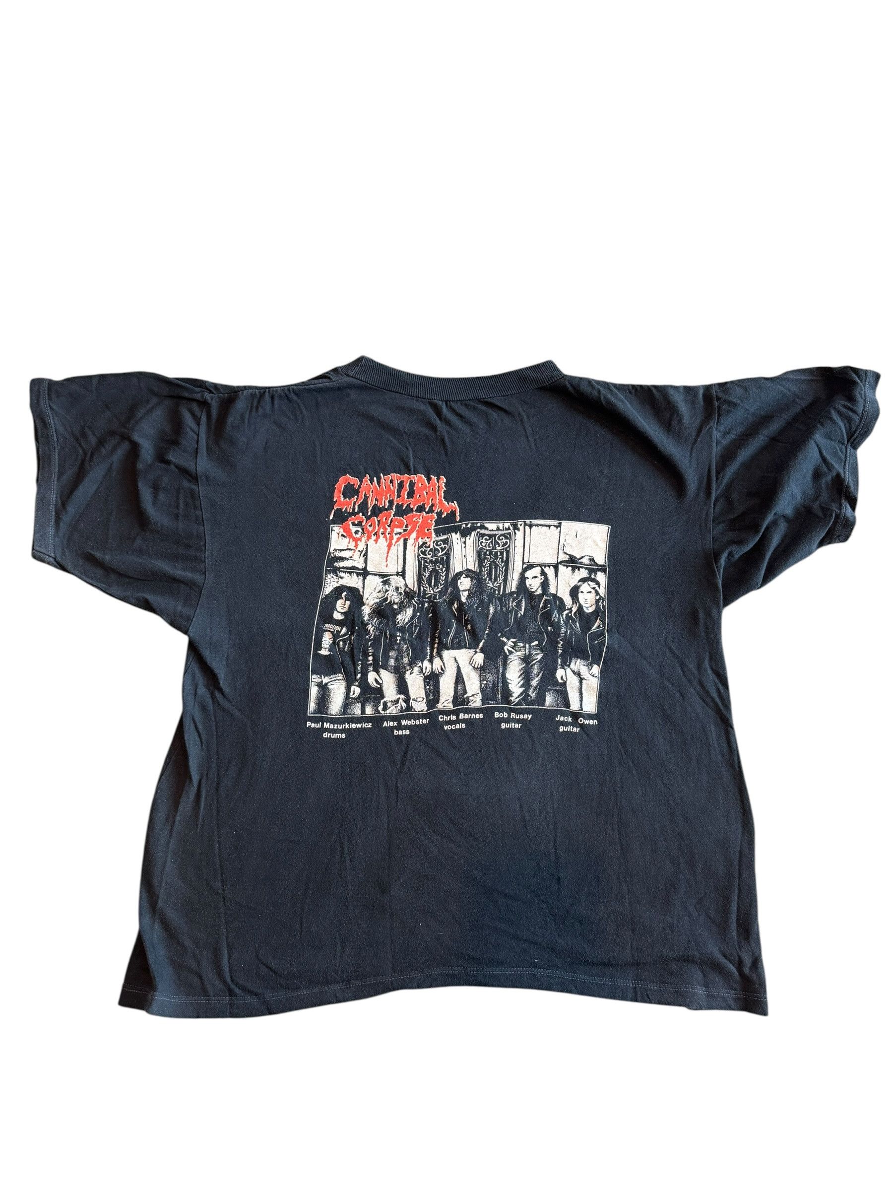 Vintage Vintage Cannibal Corpse Eaten Back To Life Tee Size US XL / EU 56 / 4 - 3 Thumbnail