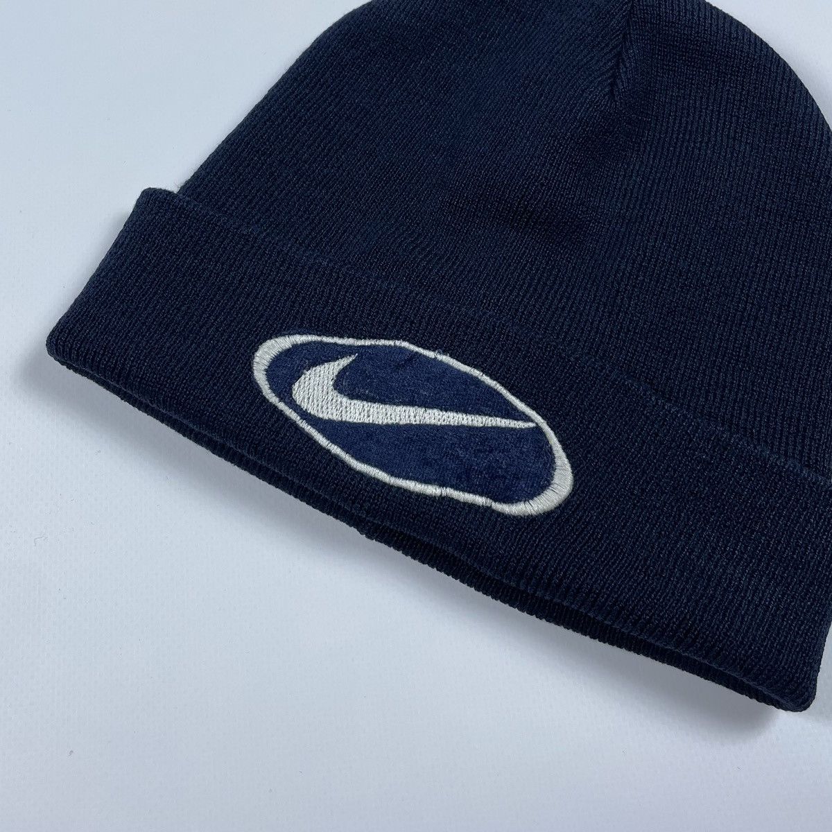 Nike Vintage Nike big logo beanie Hat Size ONE SIZE - 4 Thumbnail
