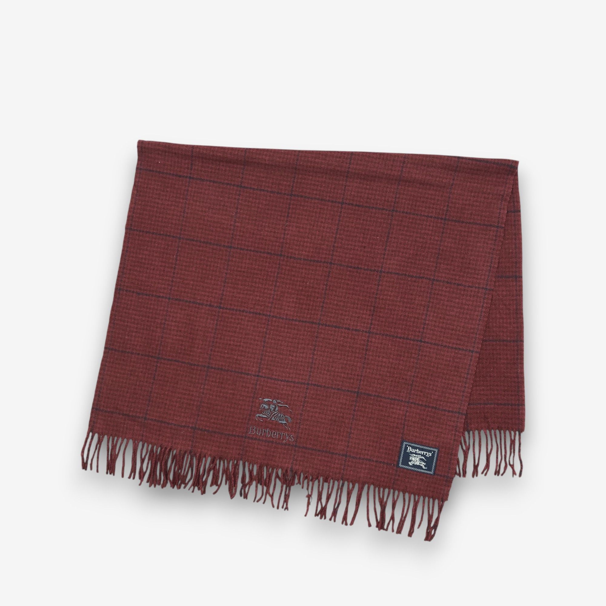 Burberry Vintage Burberry Scarf Muffler Wool Nova Check Scarves Size ONE SIZE - 4 Thumbnail