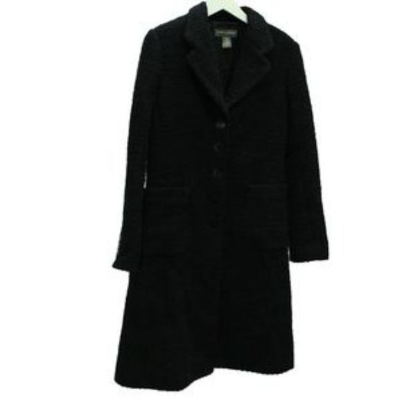 Banana Republic Banana Republic Black Wool Blend Coat Medium Size M / US 6-8 / IT 42-44 - 6 Thumbnail