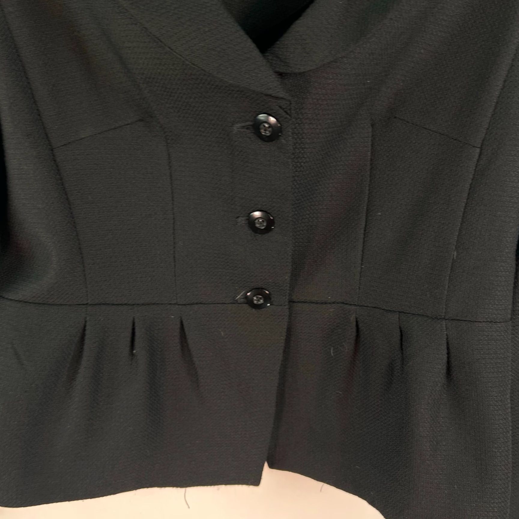 Vintage VINTAGE First Lady Jacket Womens Size 14 Black 3 Button Notch Lapel Casual Single Breast 80s 90s Size XL / US 12-14 / IT 48-50 - 3 Thumbnail