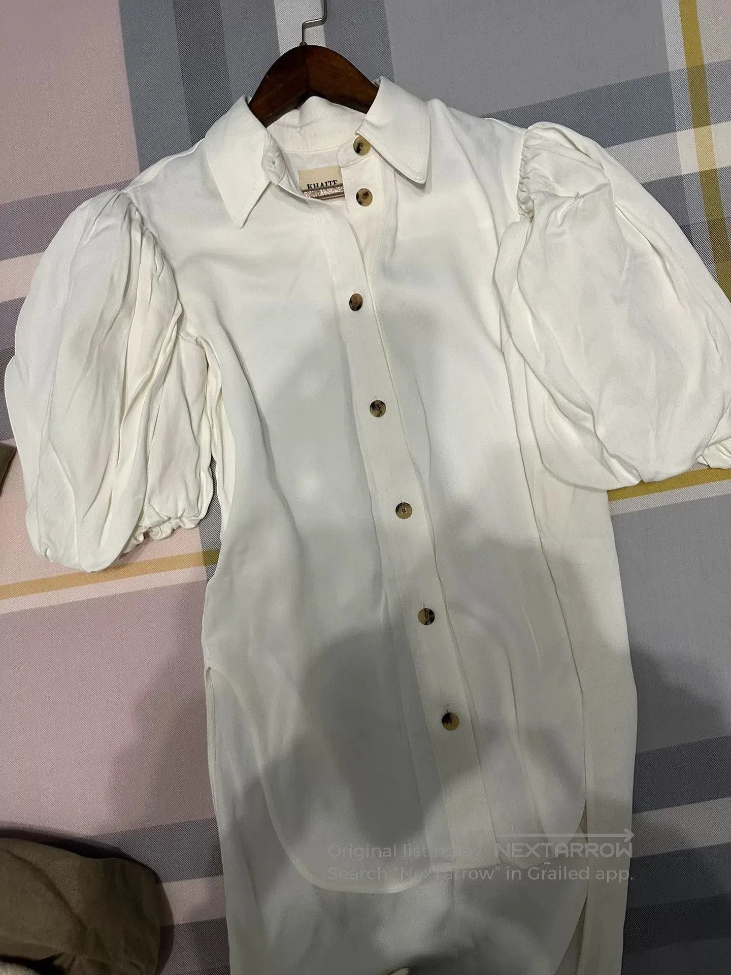 KHAITE Khaite Puff Sleeve Shirt Dress. Size M / US 6-8 / IT 42-44 - 5 Thumbnail