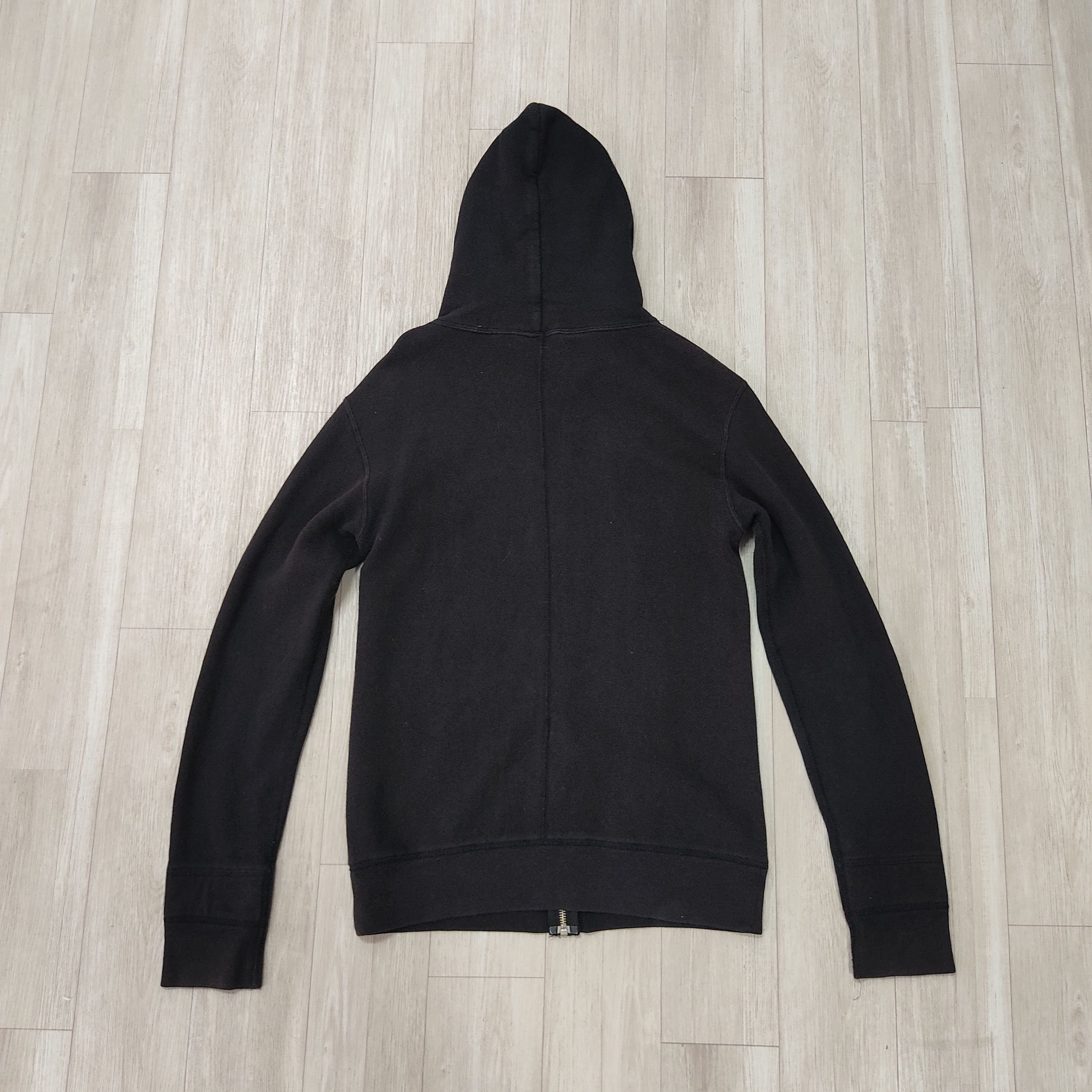 N.Hoolywood N. HOOLYWOOD Plain Black Zipper Hoodie Sweatshirt Size US S / EU 44-46 / 1 - 10 Thumbnail