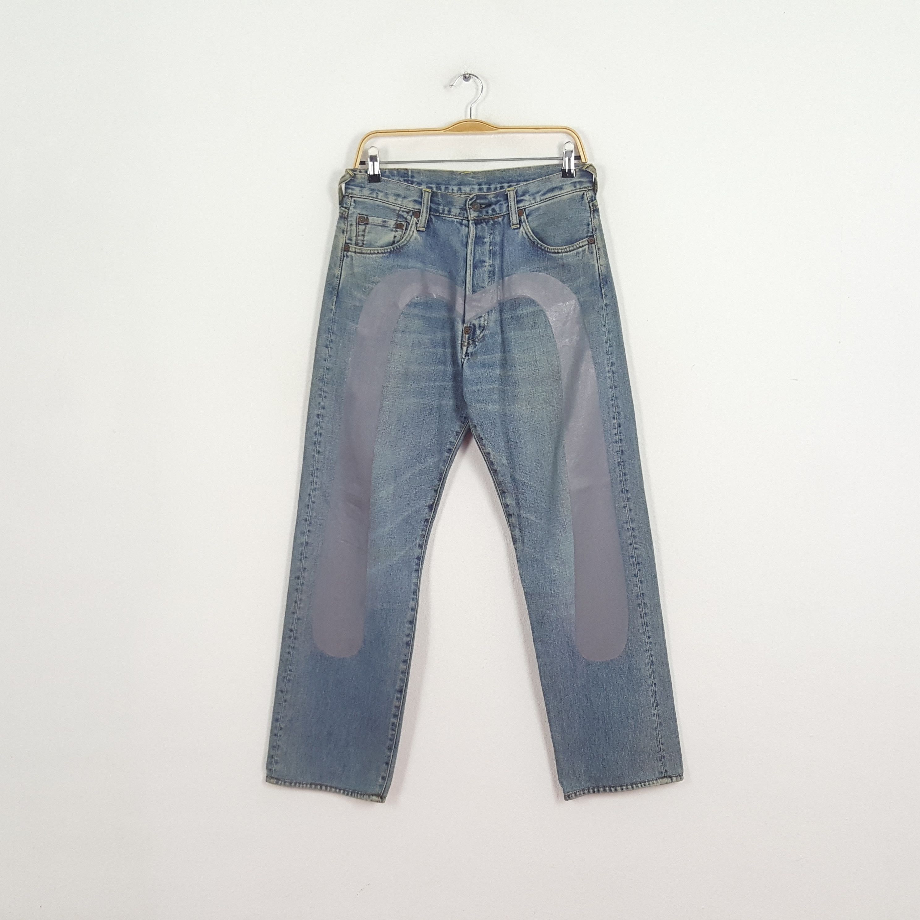 Evisu × Japanese Brand × Vintage VIntage Evisu Japanese Brand Daicock Custom Art Denim Jeans Size US 30 / EU 46 - 1 Thumbnail