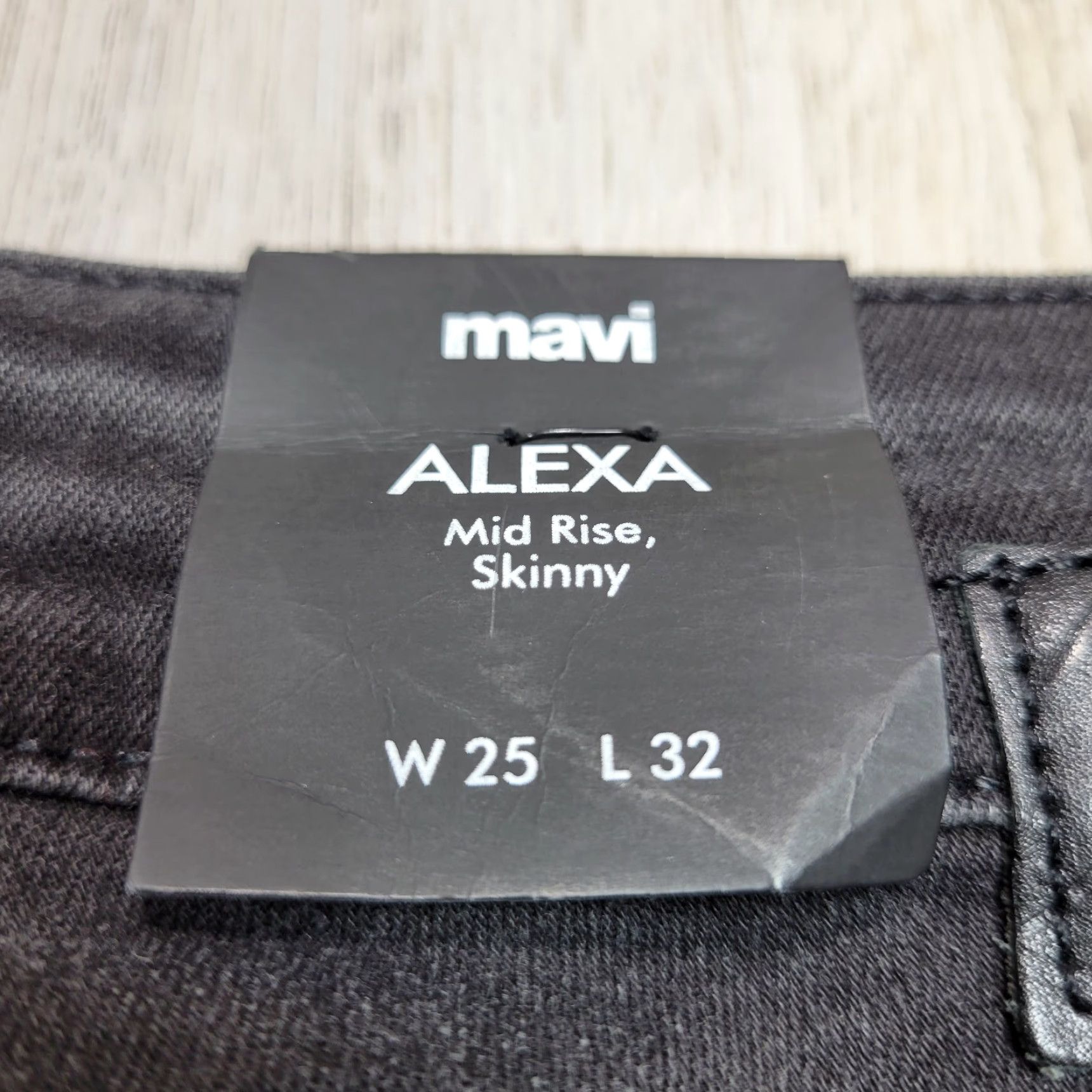 Mavi VINTAGE Women's Mavi Alexa Mid Rise Skinny Gray Jeans Ankle Cotton Casual Sz 25 NWT Size 42" / US 20 - 3 Thumbnail