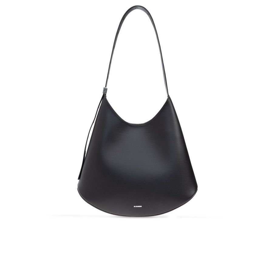 Jil Sander JIL SANDER Eldorado Medium Black Leather Shoulder Bag New & Size ONE SIZE - 1 Thumbnail