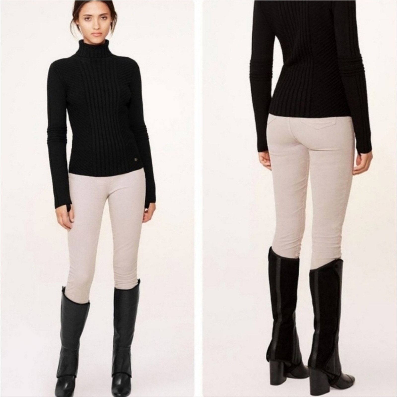 Tory Burch Tory Burch Taupe Tan Corduroy Billet Stretch Jeans Size 27 Size 27" / US 4 / IT 40 - 9 Thumbnail