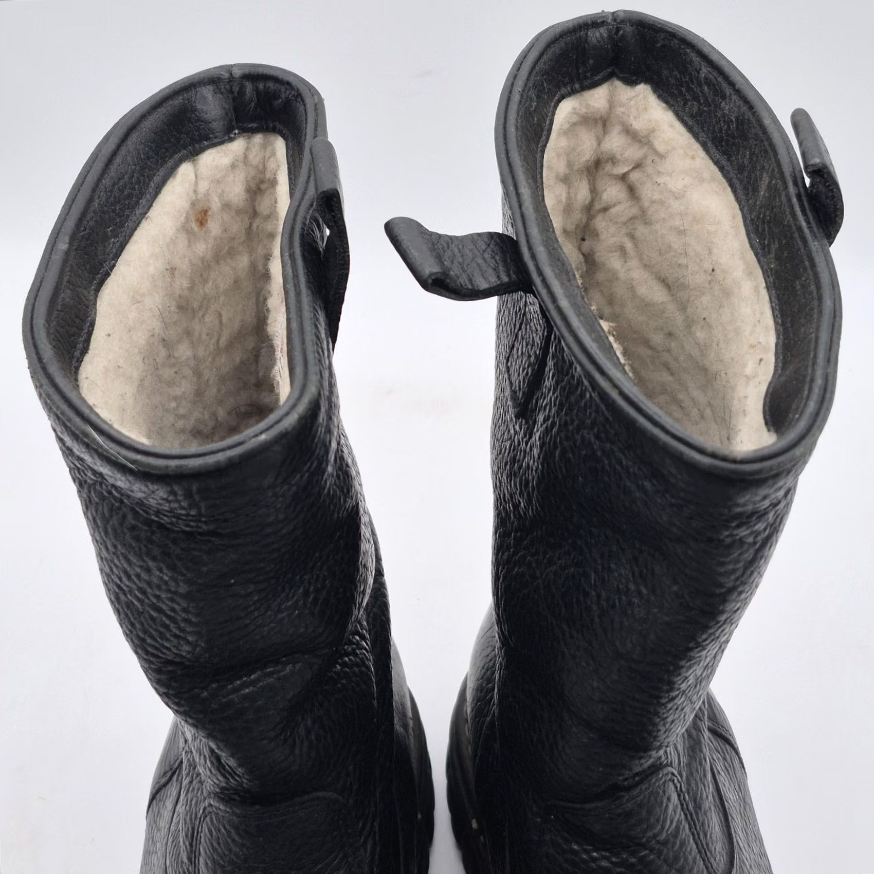 Blondo Boot Mens Size 9 Black Leather Wool Lined Snow Winter 