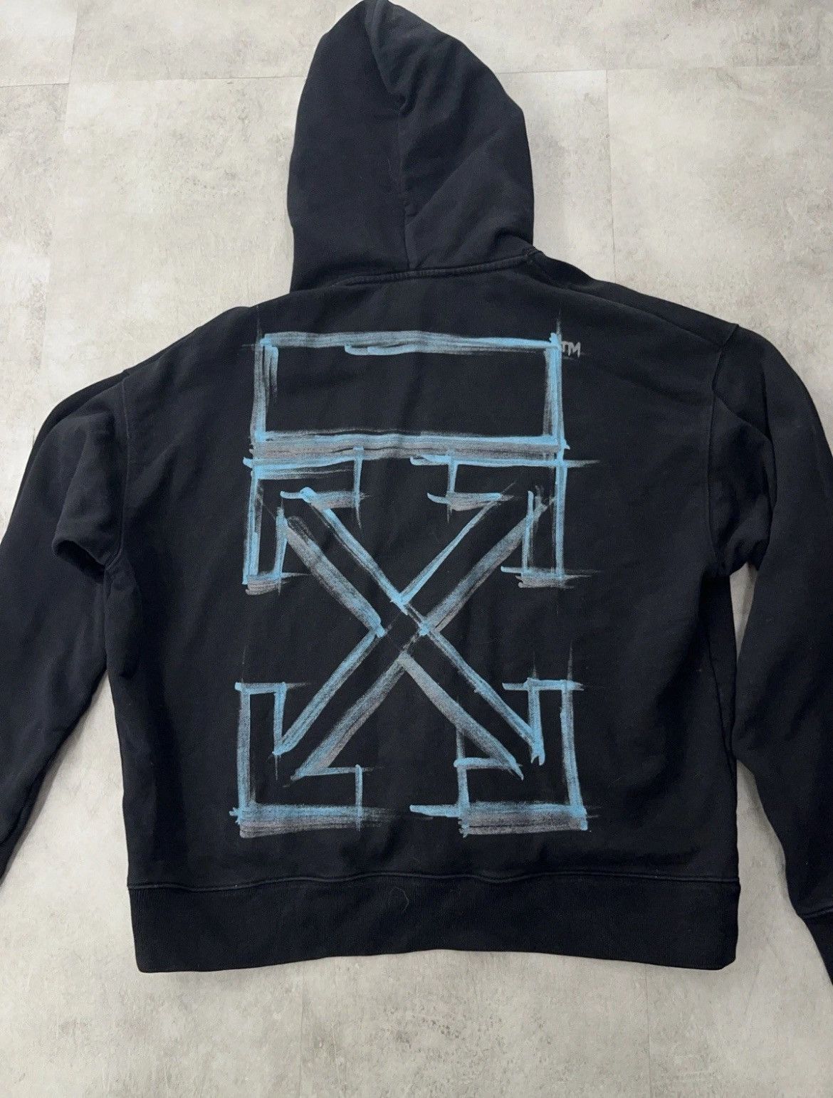 Off-White Off-White™ Diagonal Arrows Hoodie — Black/Blue — Size M Size US M / EU 48-50 / 2 - 1 Thumbnail