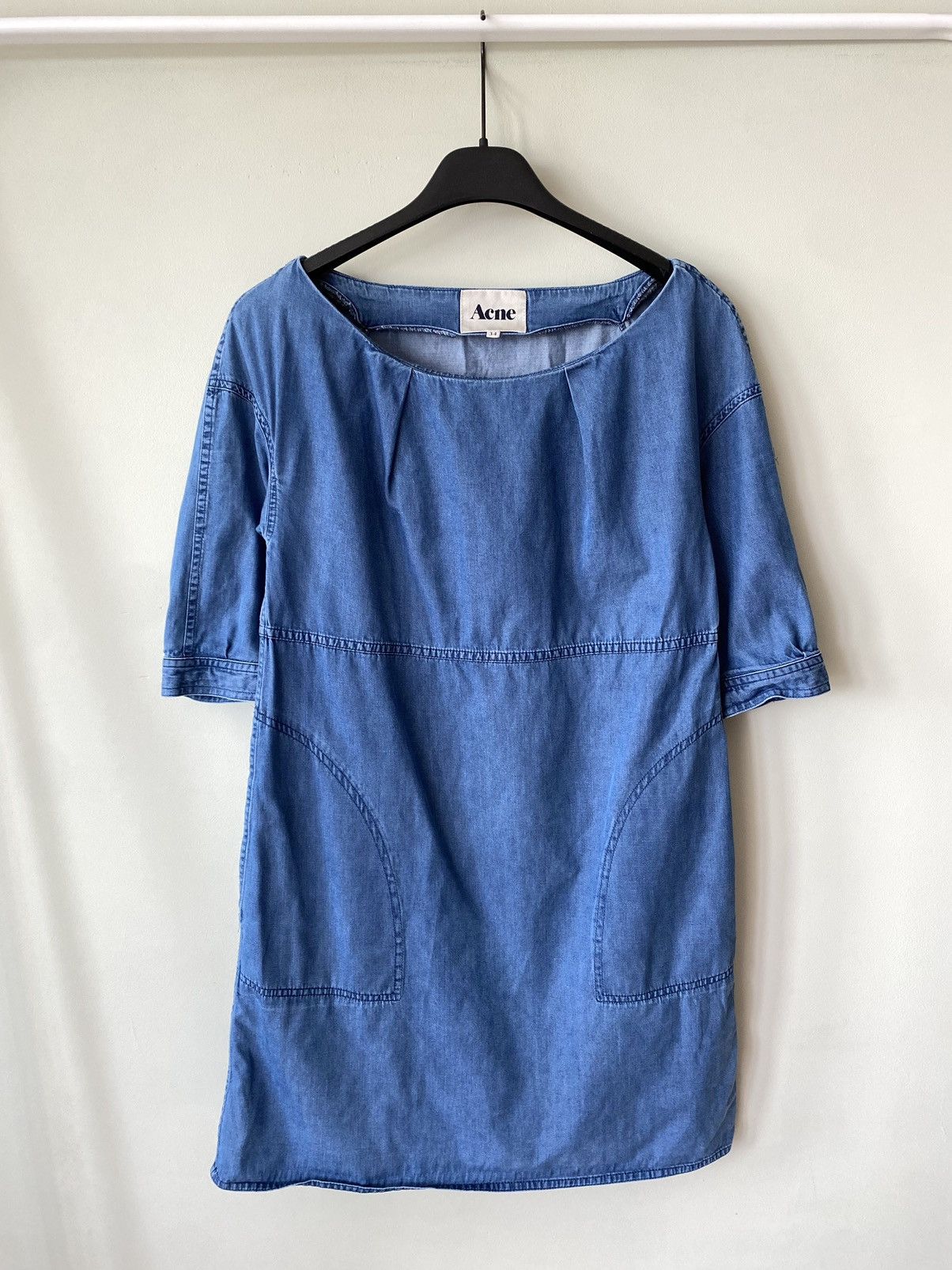 Acne Studios Acne Studios Blackout Dress A/W 2008 denim style dress Size XS / US 0-2 / IT 36-38 - 1 Thumbnail