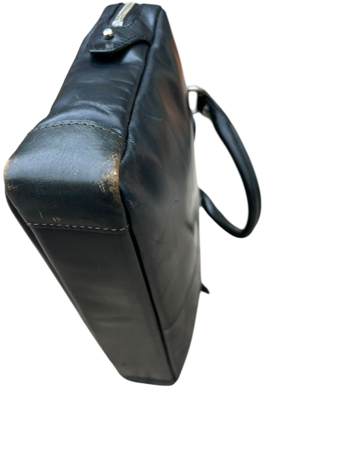 Kiefer neu Japan Distress Scratches Patina Leather Mini Bag