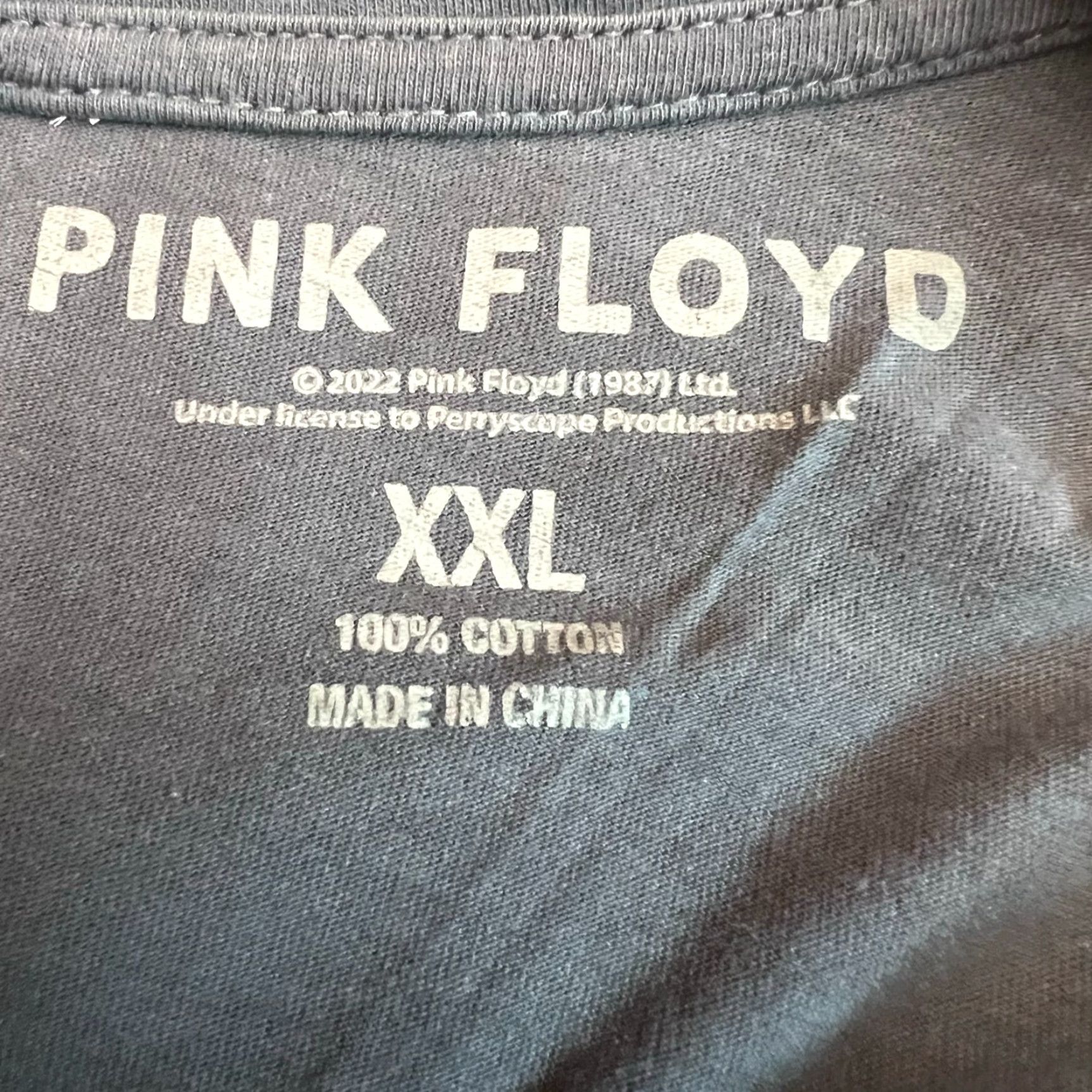 Vintage Pink Floyd Mens Gray Graphic Band Tee Shirt 2XL Adult Crew Neck Short Sleeve Cotton ID: 2020s Basement Size US XXL / EU 58 / 5 - 4 Thumbnail