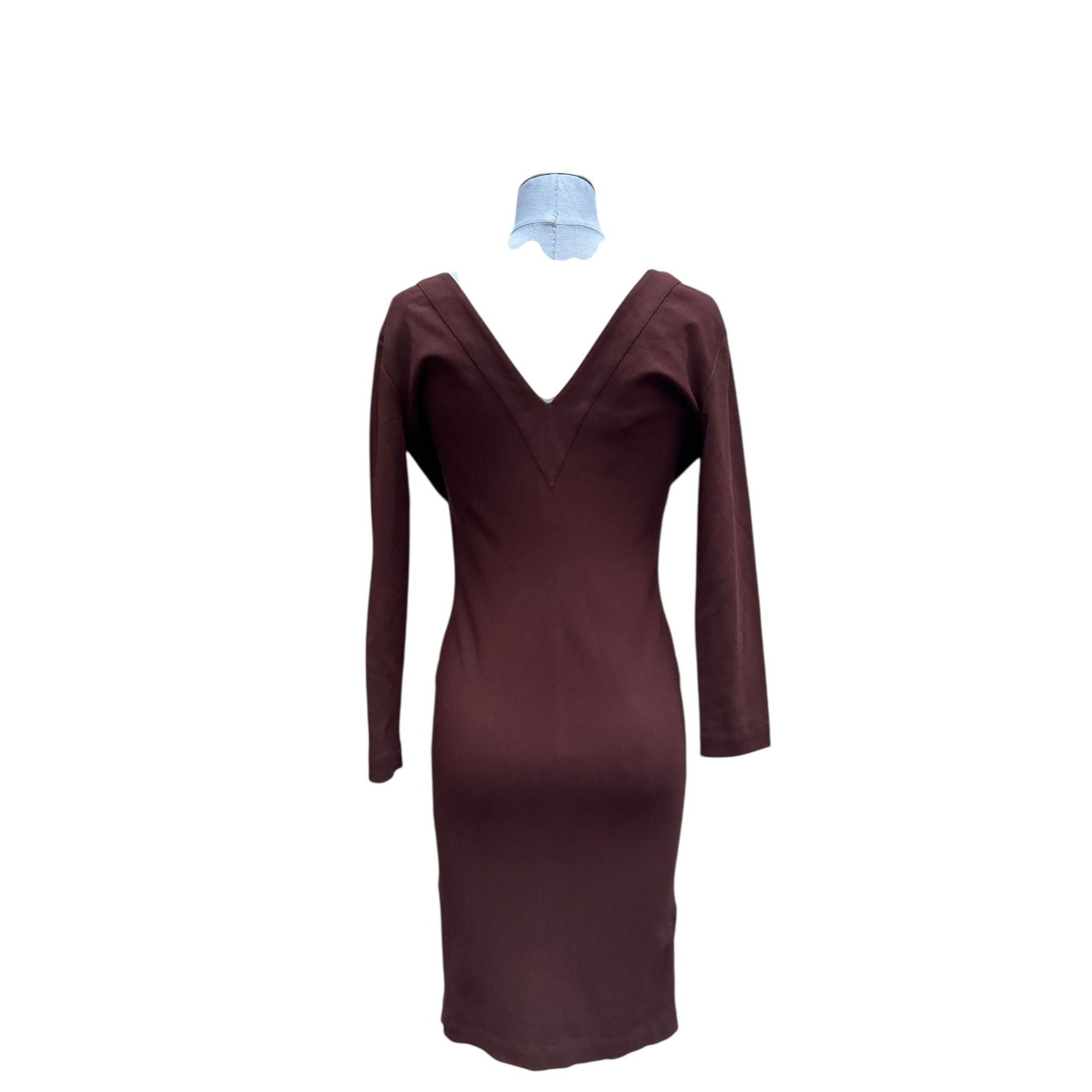 Jean Paul Gaultier Vintage Brown Wool Dress Size S / US 4 / IT 40 - 4 Thumbnail