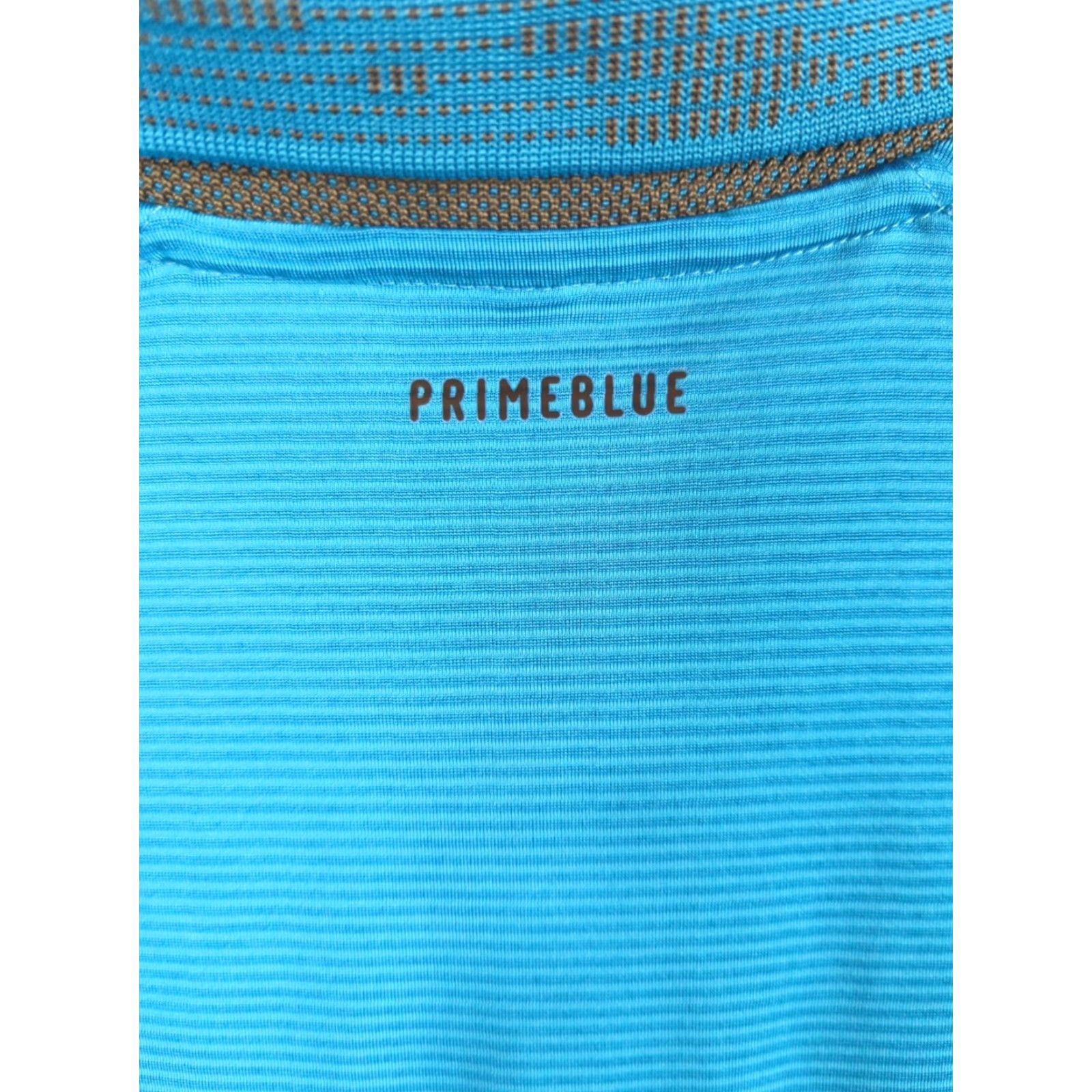Adidas adidas golf shirt PrimeBlue Mens size Large striped polo blue short sleeve shirts polo shirts golf Size US L / EU 52-54 / 3 - 6 Thumbnail