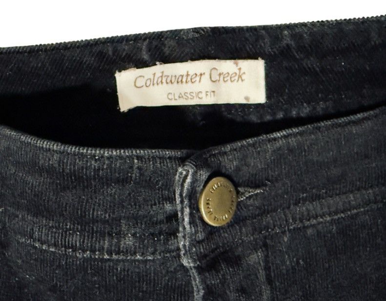 Coldwater Creek Coldwater Creek Classic Fit Corduroy Pants – Size 10 – Black Size 34" / US 12 / IT 48 - 3 Thumbnail