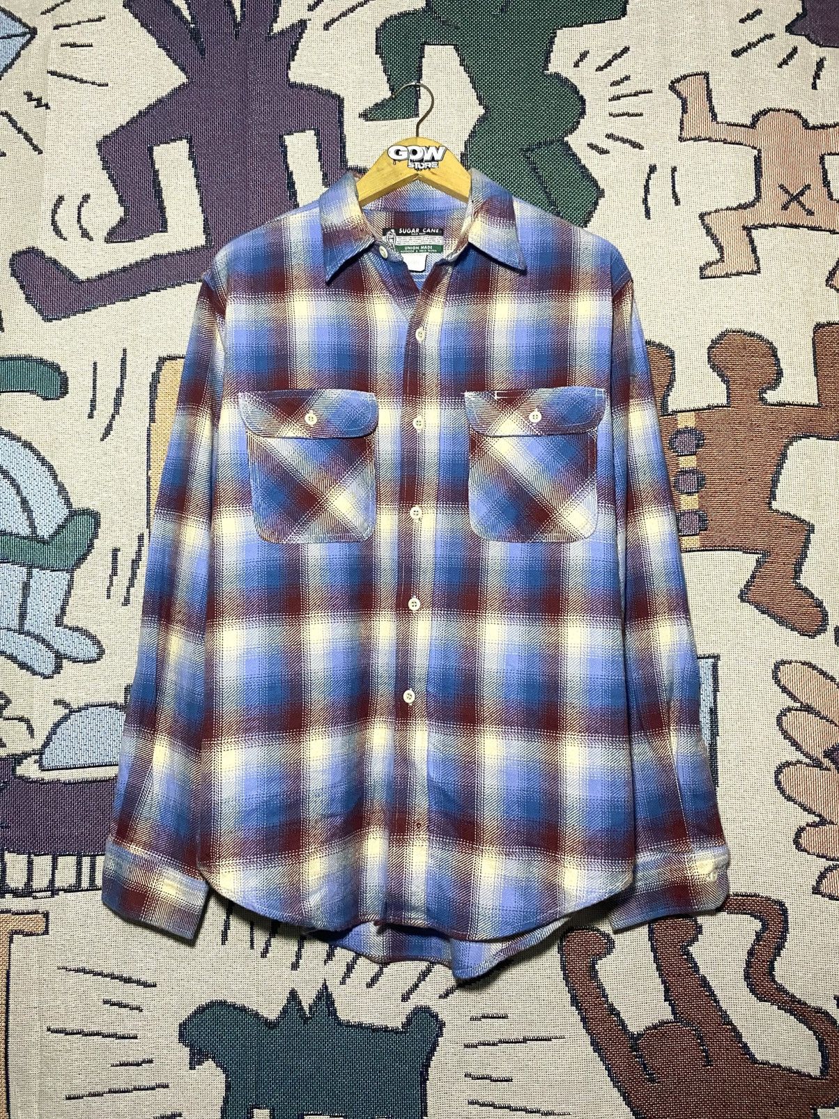 Sugar Cane Sugarcane Toyo Enterprise Flannel Veterano Vintage Kapital Size US L / EU 52-54 / 3 - 1 Thumbnail